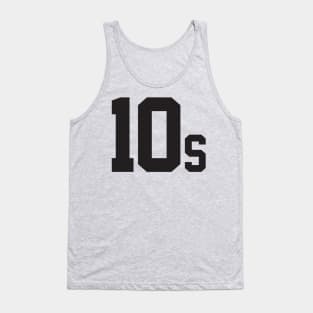 10s Tennis Player Logo by CoVA Tennis Tank Top